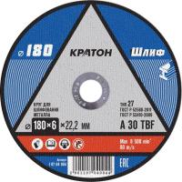 Круг шлифовальный металл Кратон 180х6х22,2